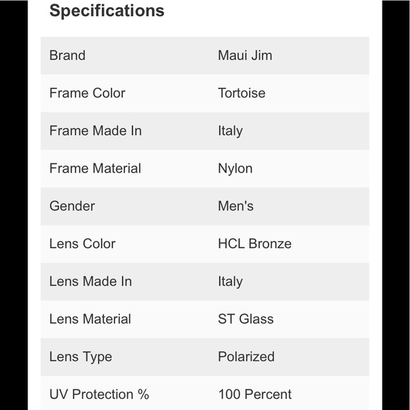 Maui Jim Men’s Puhi H785-10 Tortoise Bronze Polarized Sunglasses - Picture 4 of 5